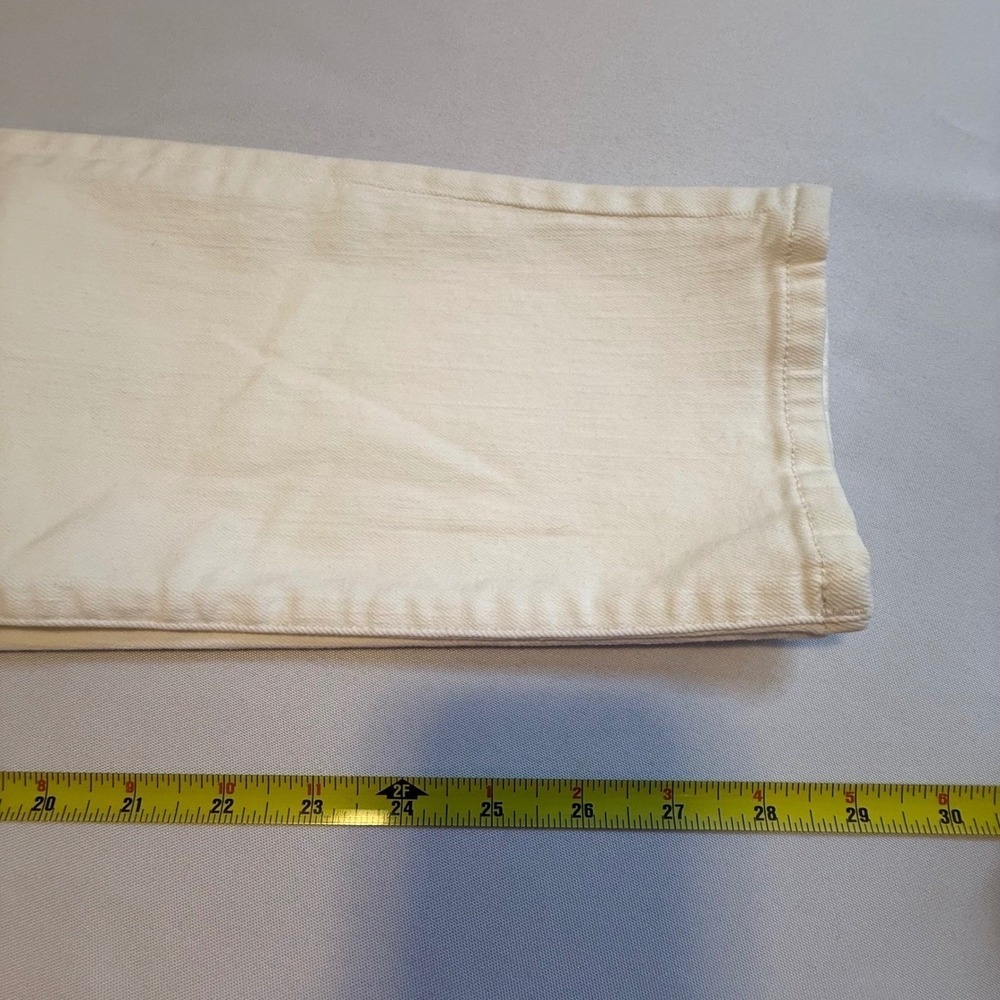 WARP+WEFT JFK New York City Skinny Jeans Women's‎ White Distressed Sz 32x29 - Picture 12 of 12